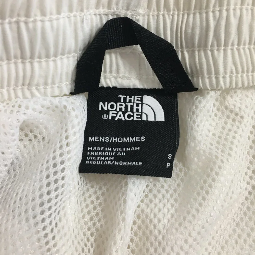 The North Face Mens Size Small TNF Outline Shorts White Elastic Waist 6